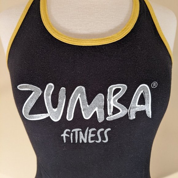 Zumba Black and Yellow top. Medium Size - Picture 2 of 16